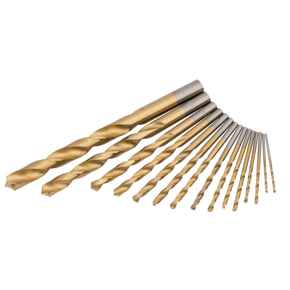 Draper HSS Titanium Nitride Coated Drill Bit Set (15 Piece) 18549