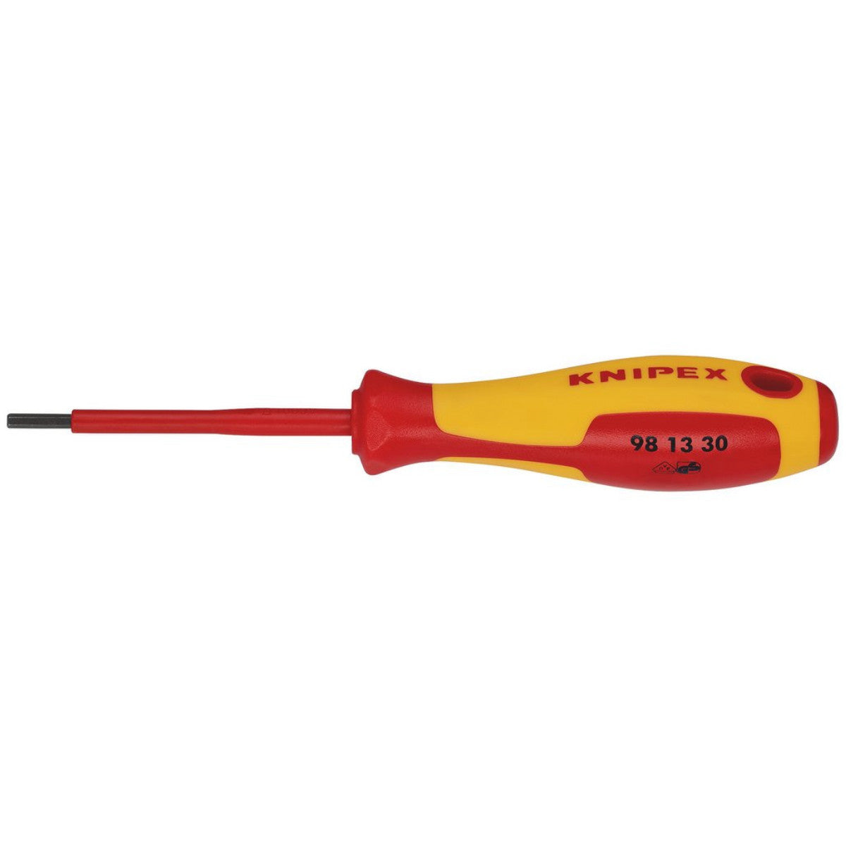 Knipex 98 13 30 VDE Insulated Hexagon Screwdriver, 3 x 75mm 18775