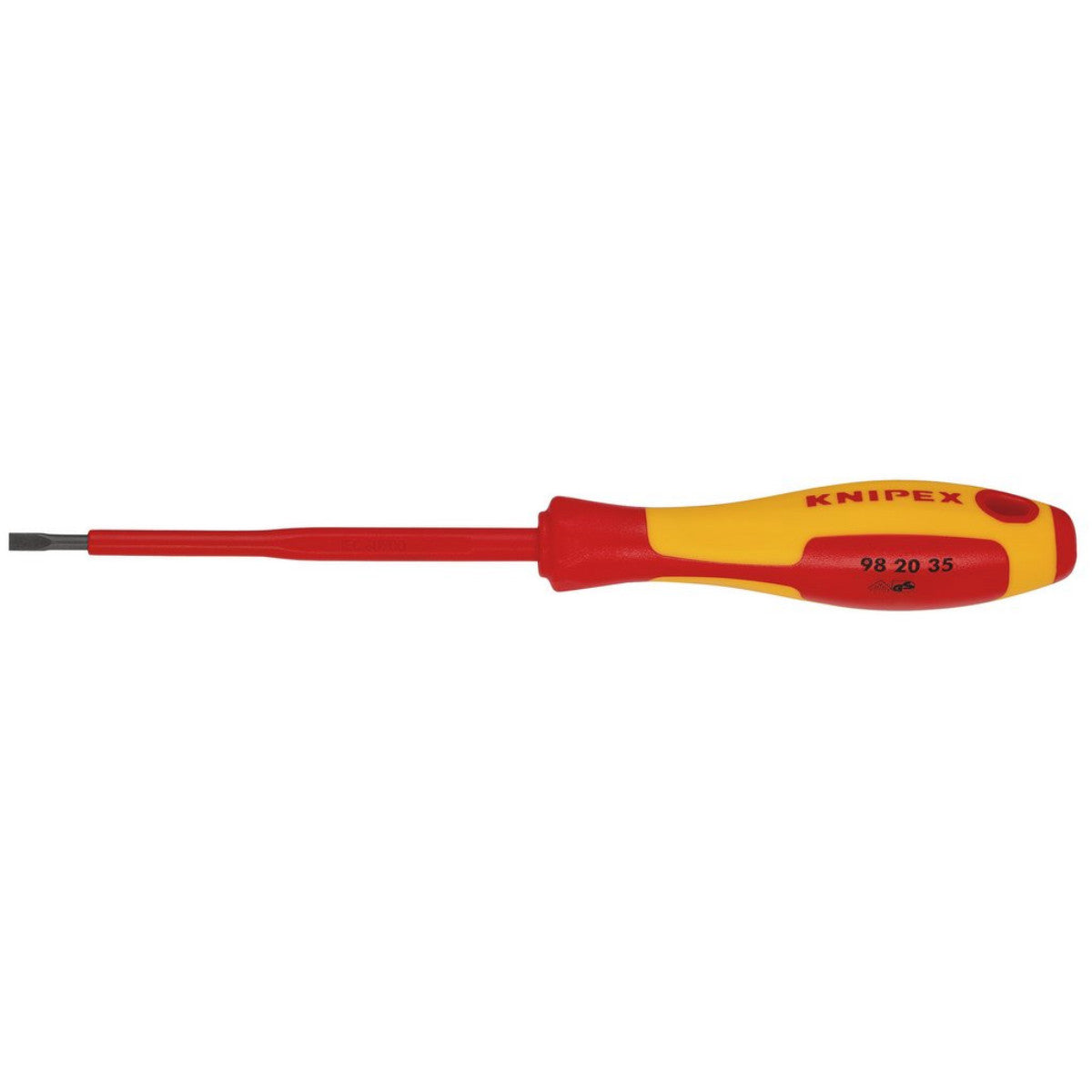 Knipex 98 20 35 VDE Insulated Slotted Screwdriver, 3.5 x 100mm 18790