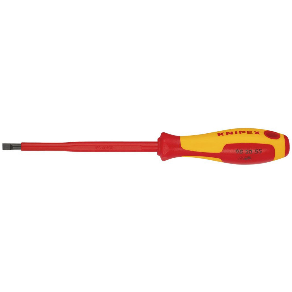 Knipex 98 20 55 VDE Insulated Slotted Screwdriver, 5.5 x 125mm 18793
