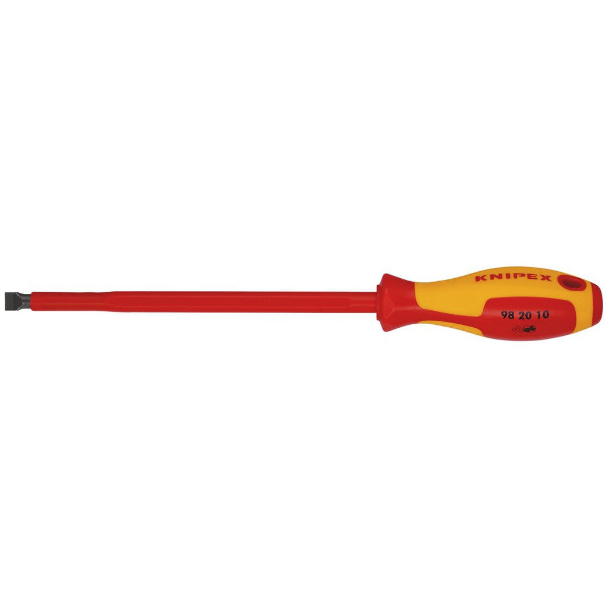 Knipex 98 20 10 VDE Insulated Slotted Screwdriver, 10 x 200mm 18798