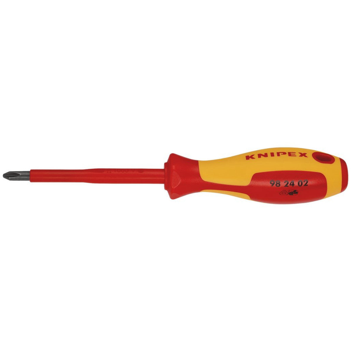 Knipex 98 24 02 VDE Insulated Screwdriver, PH2 x 100mm 18803