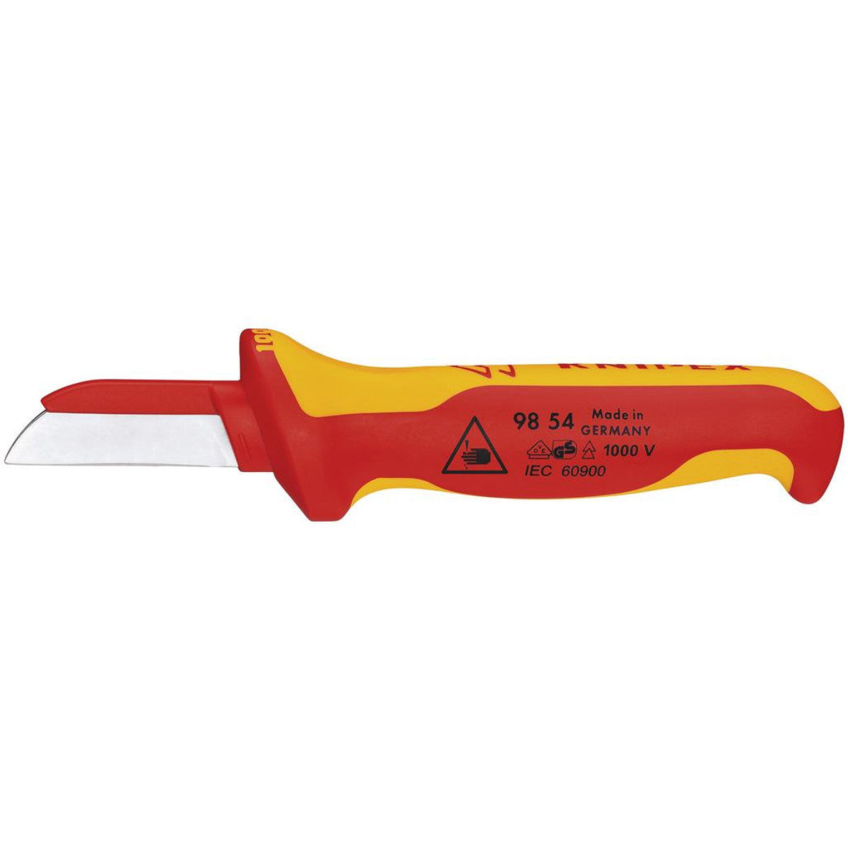 Knipex 98 54 SB VDE Cable Knife, Back of Blade Plastic Coated, 190mm 18872