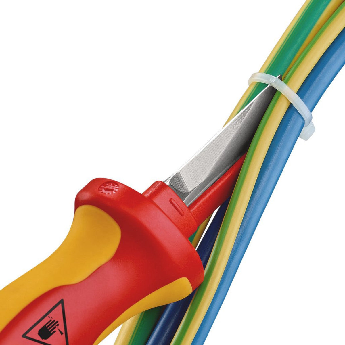 Knipex 98 54 SB VDE Cable Knife, Back of Blade Plastic Coated, 190mm 18872