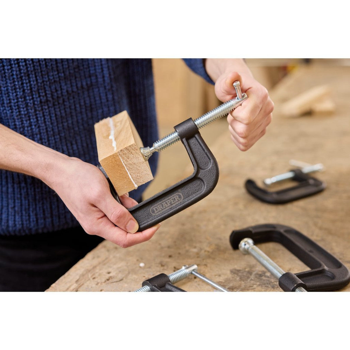 Draper Heavy Duty G-Clamp Set (4 Piece) 18992