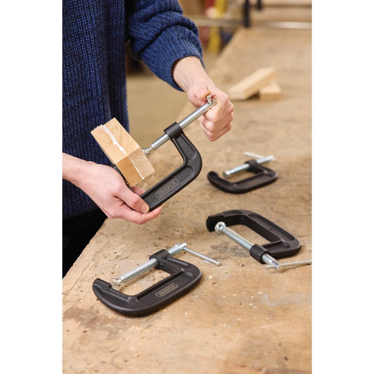 Draper Heavy Duty G-Clamp Set (4 Piece) 18992
