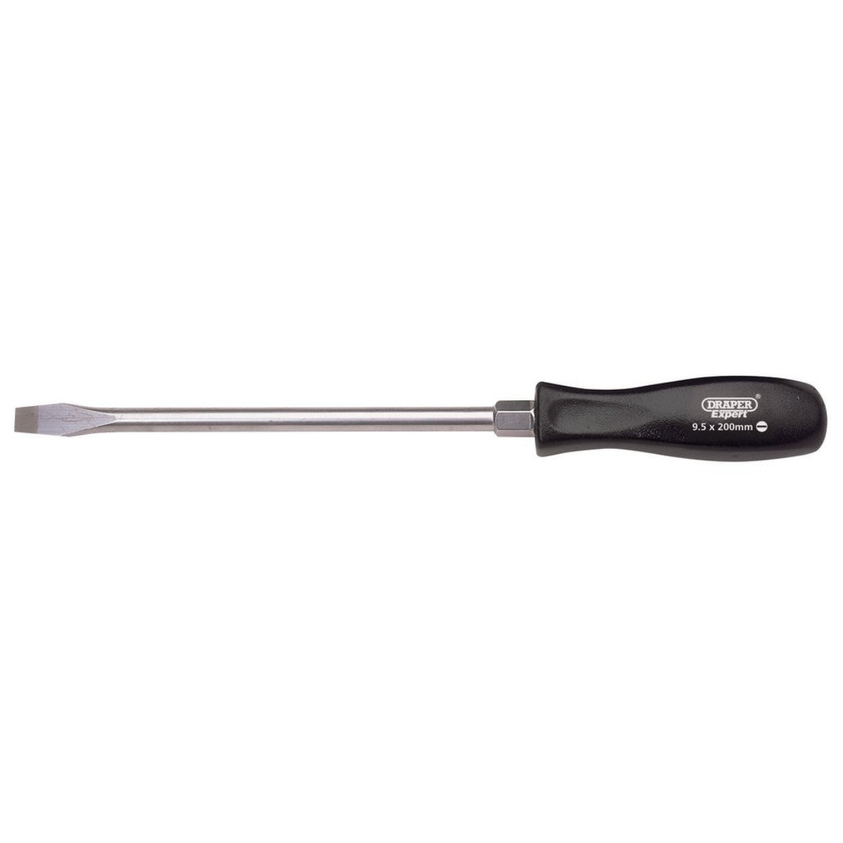 Draper Expert Plain Slot Mechanics Screwdriver, 9.5 x 200mm 19531