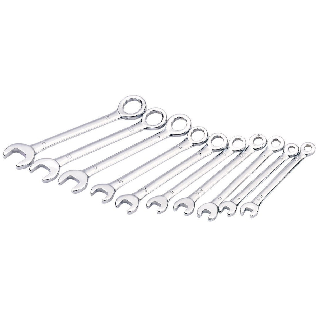 Draper Metric Midget Combination Spanner Set (10 Piece) 19756
