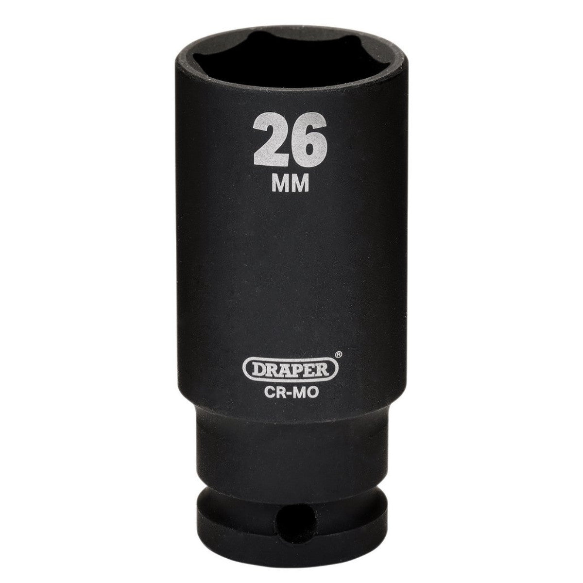 Draper HI-TORQ Metric Deep Impact Socket, 1/2" Sq. Dr., 26mm 20193