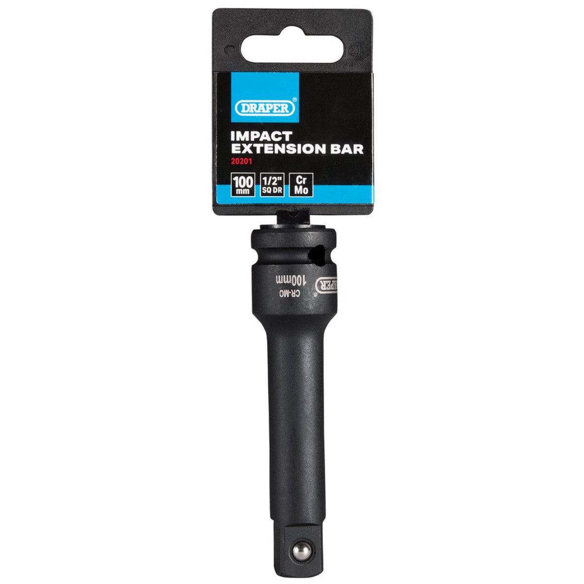 Draper Impact Extension Bar, 1/2" Sq. Dr, 100mm 20201
