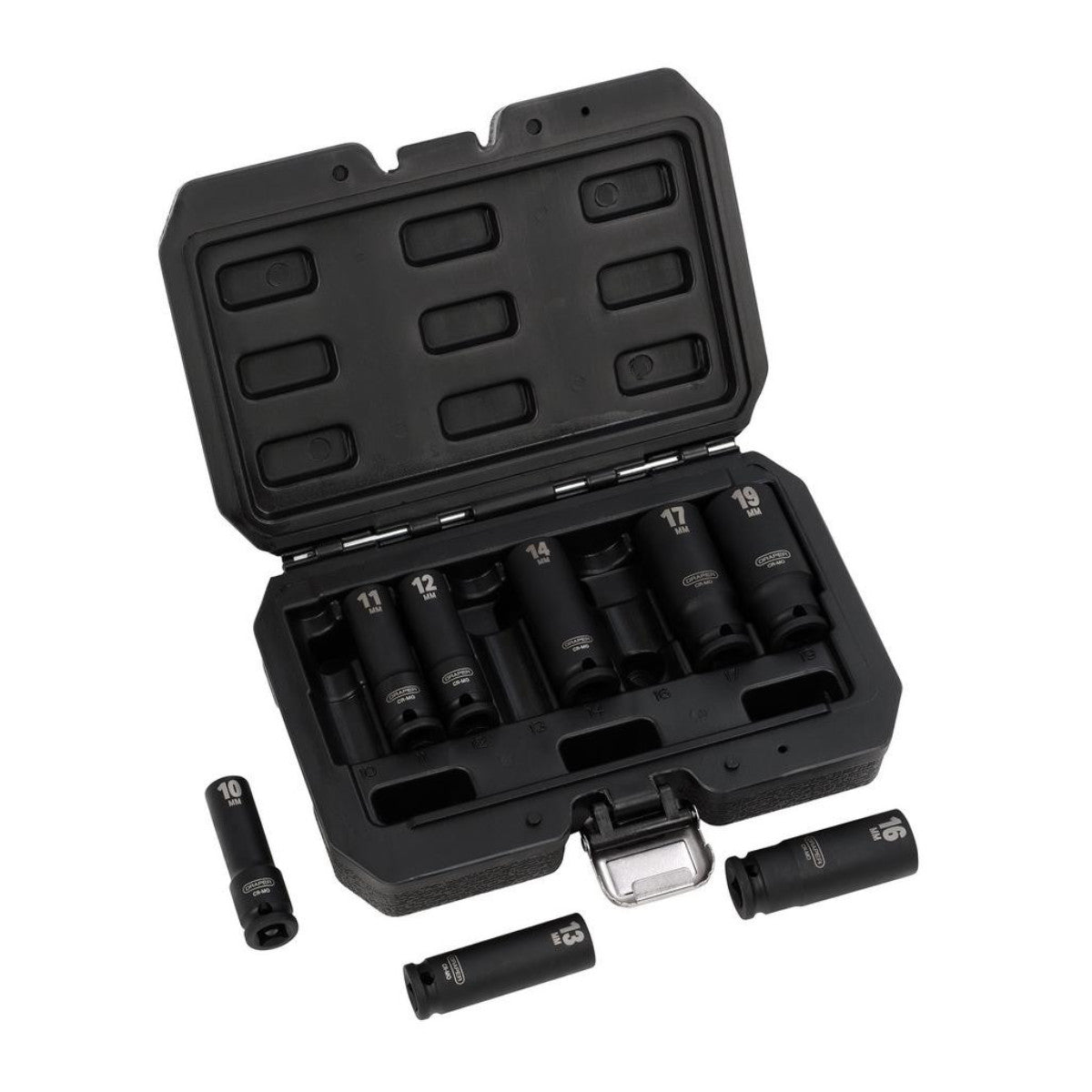 Draper HI-TORQ Metric Deep Impact Socket Set, 3/8" Sq. Dr. (8 Piece) 20205