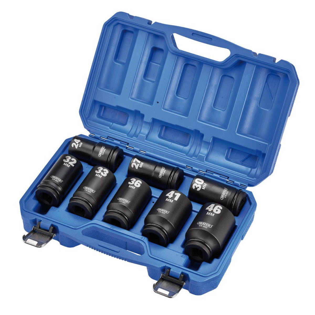 Draper HI-TORQ Metric Deep Impact Socket Set, 3/4" Sq. Dr. (8 Piece) 20208