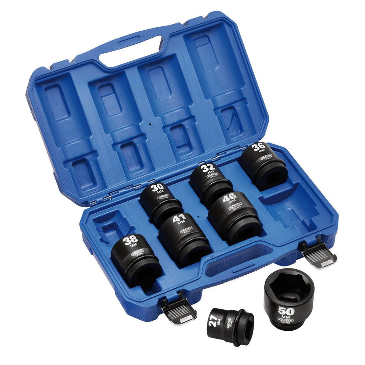 Draper HI-TORQ Metric Impact Socket Set, 1" Sq. Dr. (8 Piece) 20209