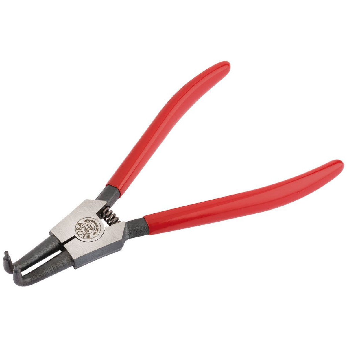 Elora A21 Bent External Circlip Pliers with Dipped Handles, 19 - 60mm 21299