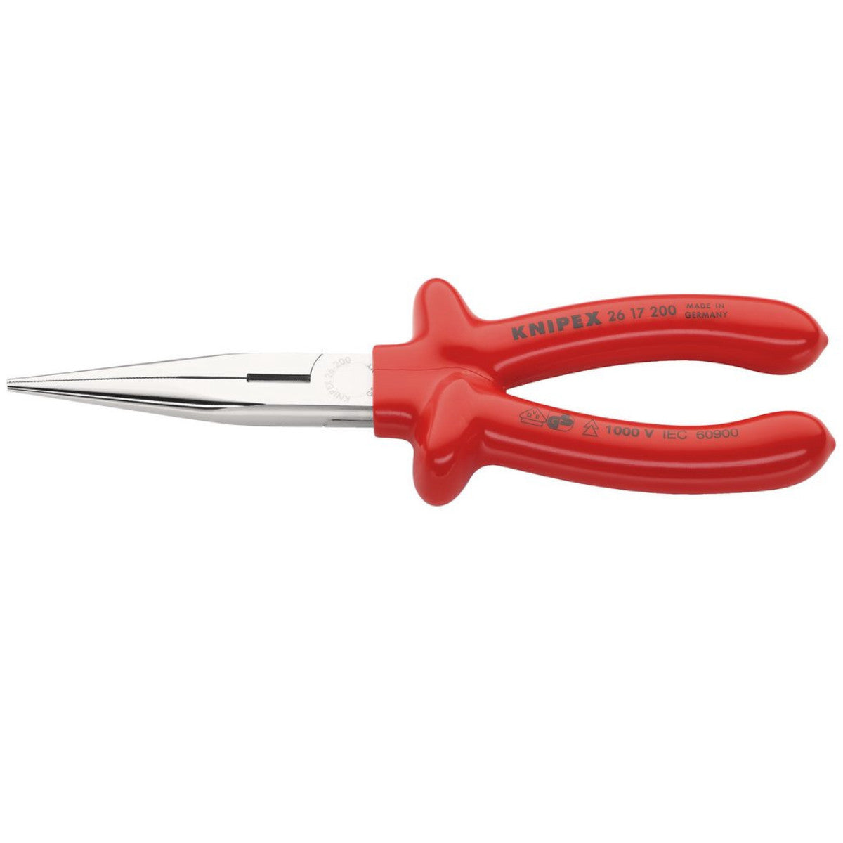 Knipex 26 17 200 VDE Snipe Nose Side Cutting Pliers, 200mm 21454