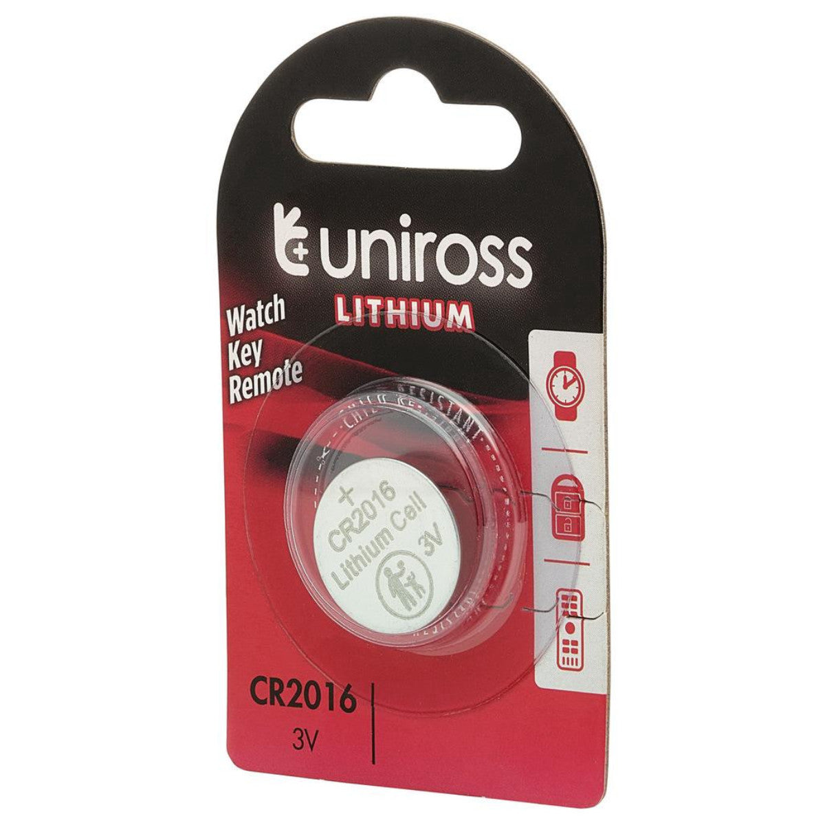 Uniross Lithium Coin Cell CR2016 Battery 21593
