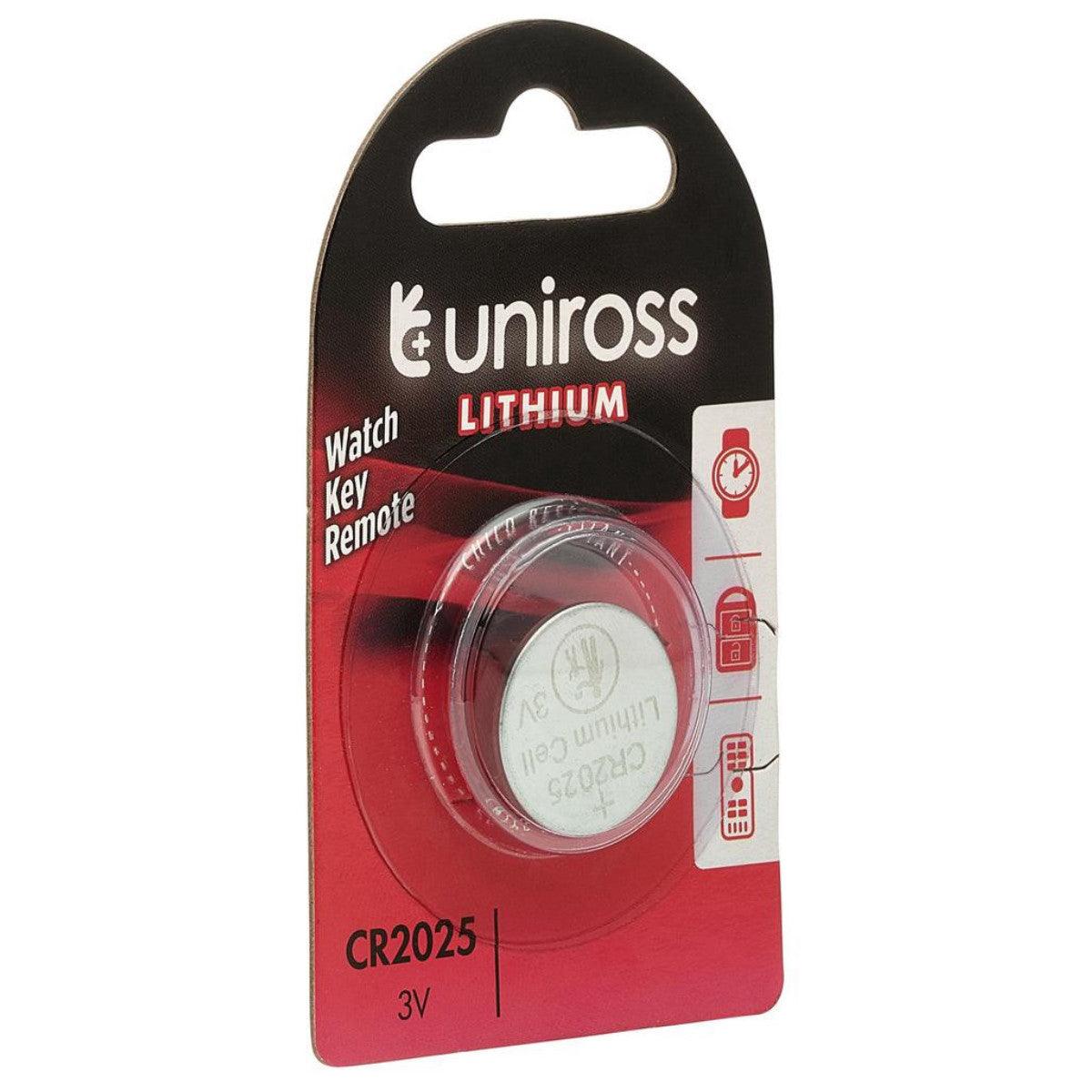 Uniross Lithium Coin Cell CR2025 Battery 21594