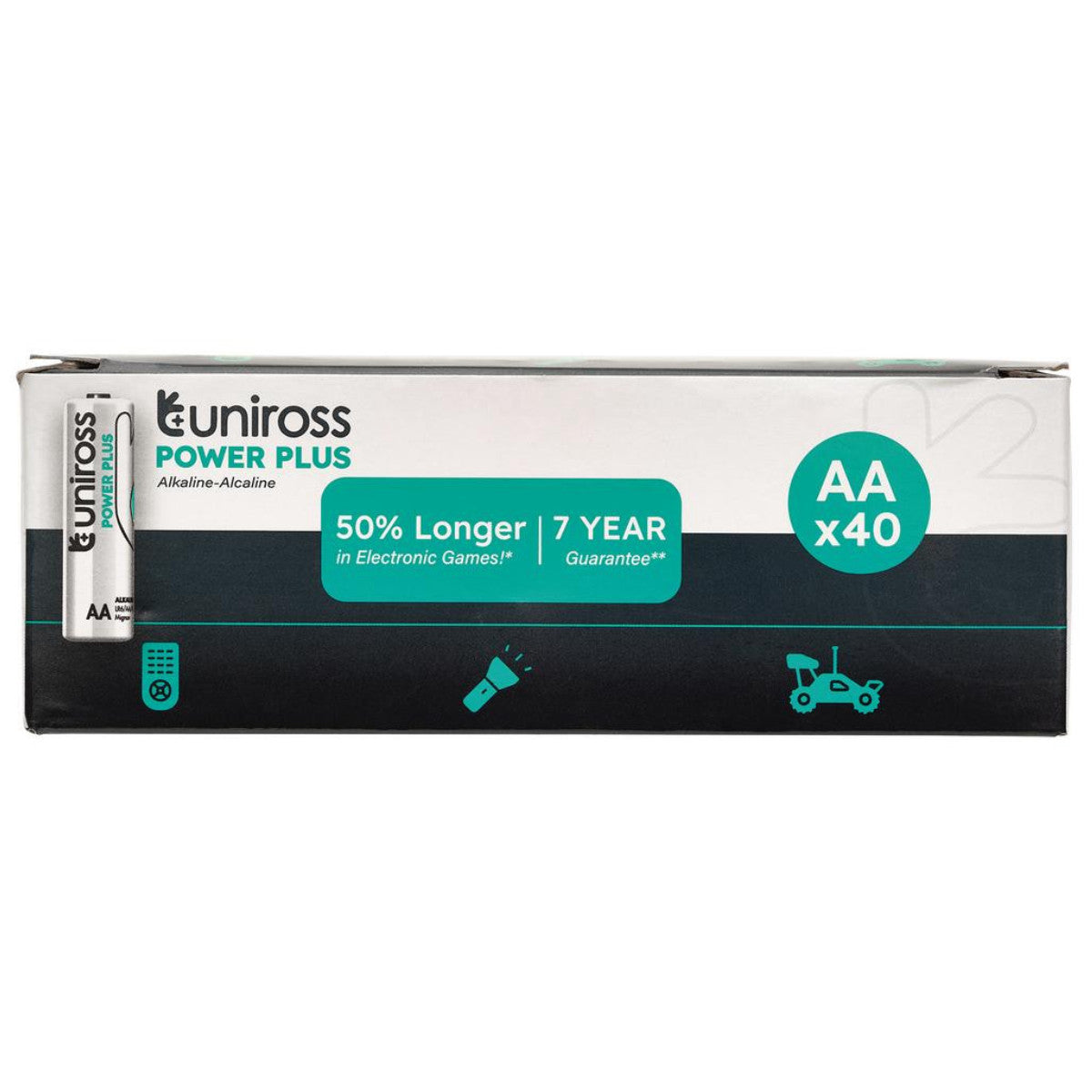 Uniross LR6 AA Power Plus Alkaline Batteries (Pack of 40) 21609