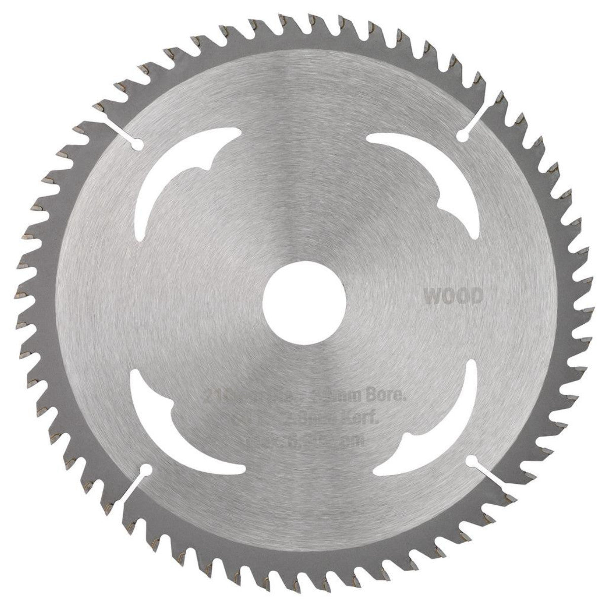 Draper TCT Circular Saw Blade for Wood, 210 x 30mm, 60T 21676