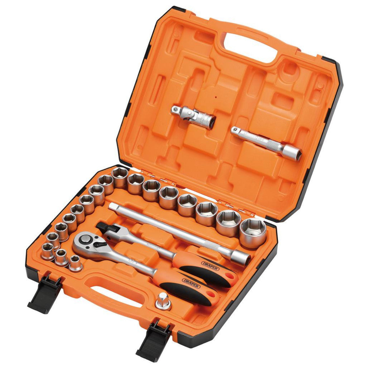 Draper HI-TORQ 6 Point Socket Set, 1/2" (24 Piece) 22112