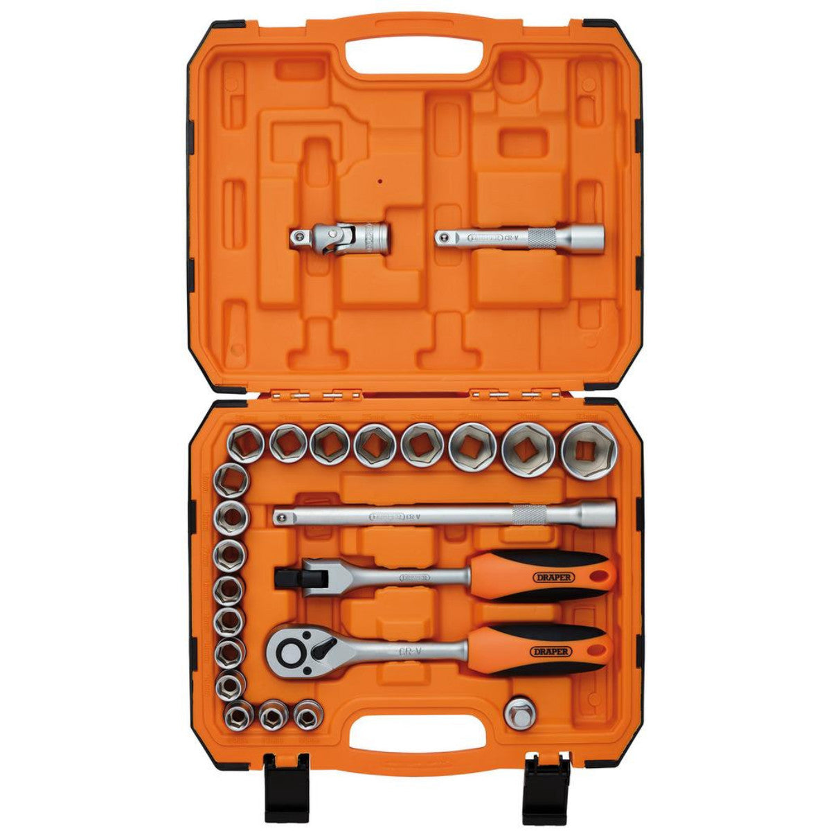 Draper HI-TORQ 6 Point Socket Set, 1/2" (24 Piece) 22112