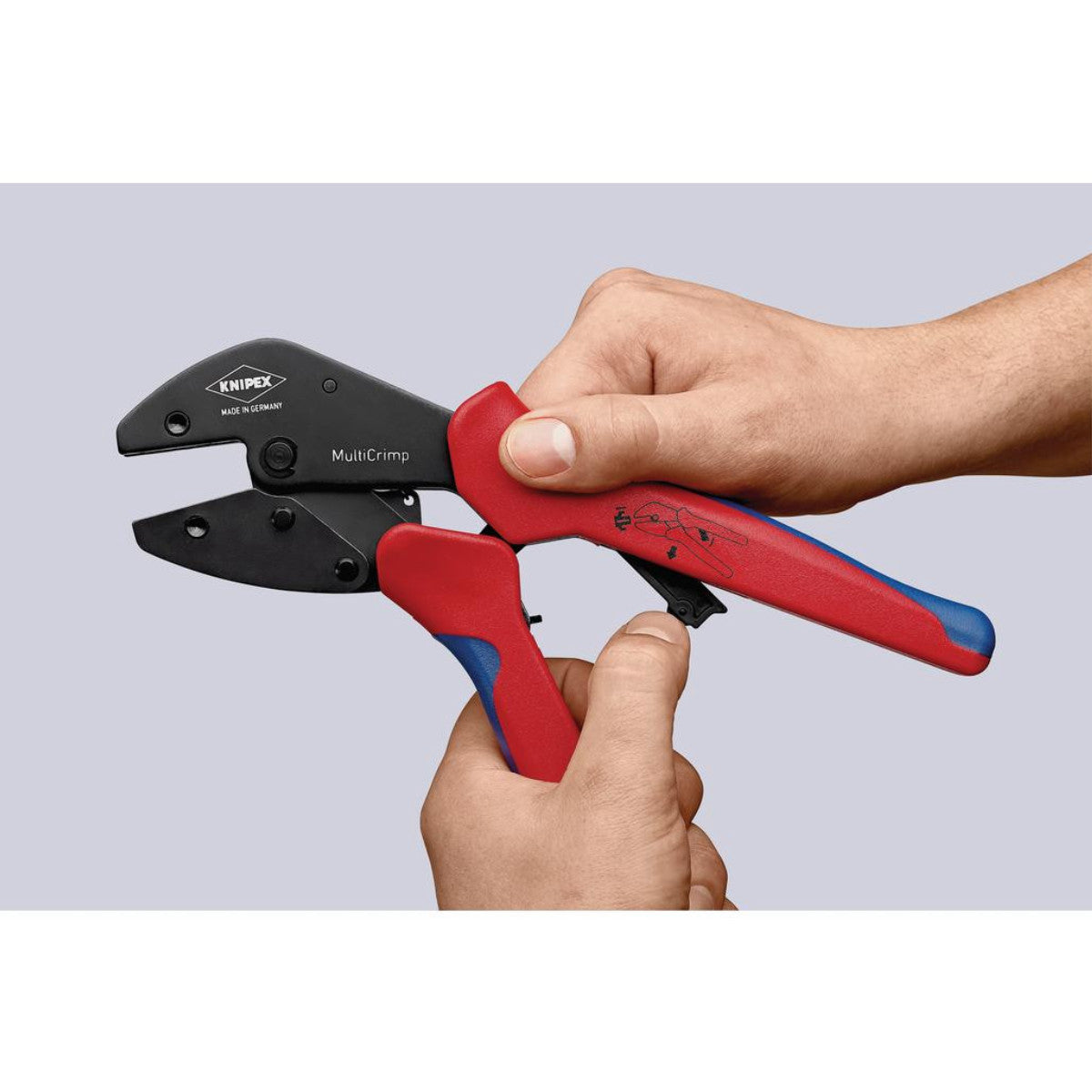 Knipex 97 33 01 MultiCrimp Lever Action Crimping Pliers, 0.25 — 6.0 mm² Capacity, 250mm 22246