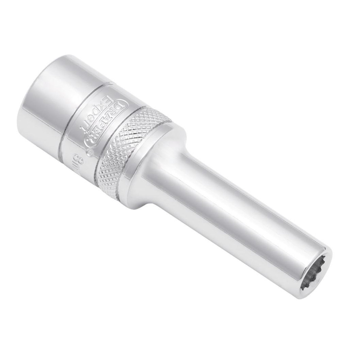 Draper Expert Metric Deep Socket, 1/2" Sq. Dr.,Polished Chrome, 8mm 22406