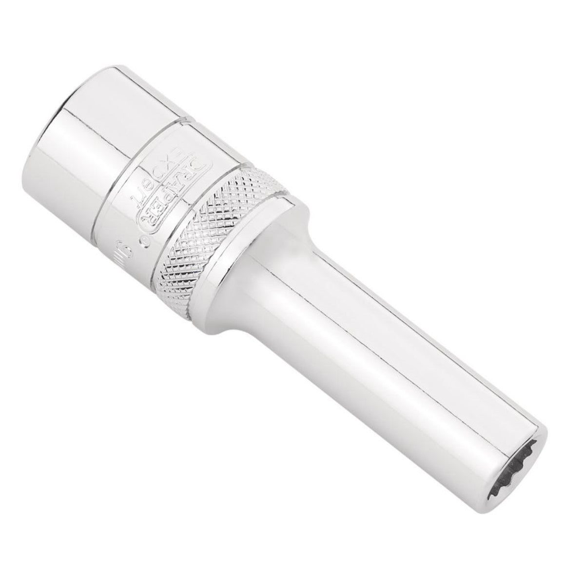 Draper Expert Metric Deep Socket, 1/2" Sq. Dr.,Polished Chrome, 9mm 22407