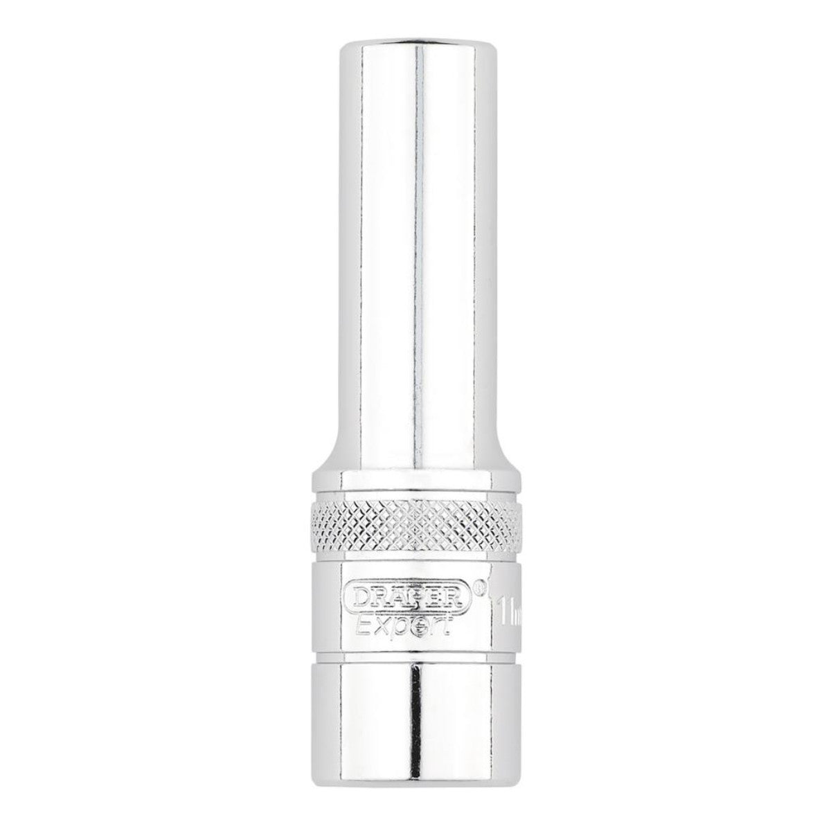 Draper Expert Metric Deep Socket, 1/2" Sq. Dr.,Polished Chrome, 11mm 22408