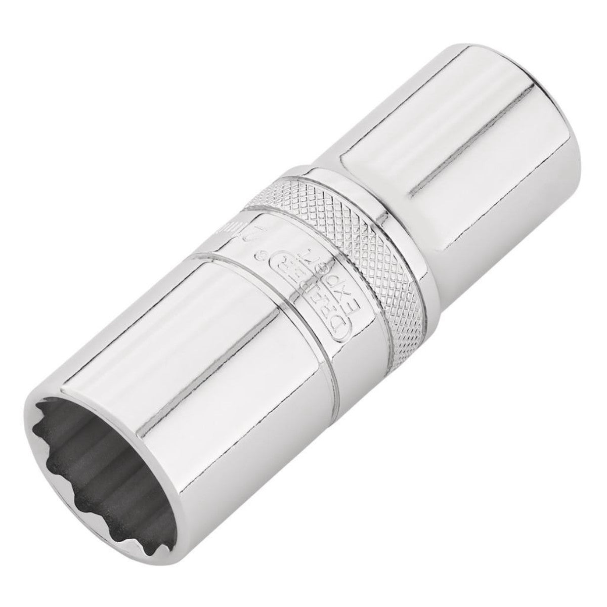 Draper Expert Metric Deep Socket, 1/2" Sq. Dr., Polished Chrome, 21mm 22422