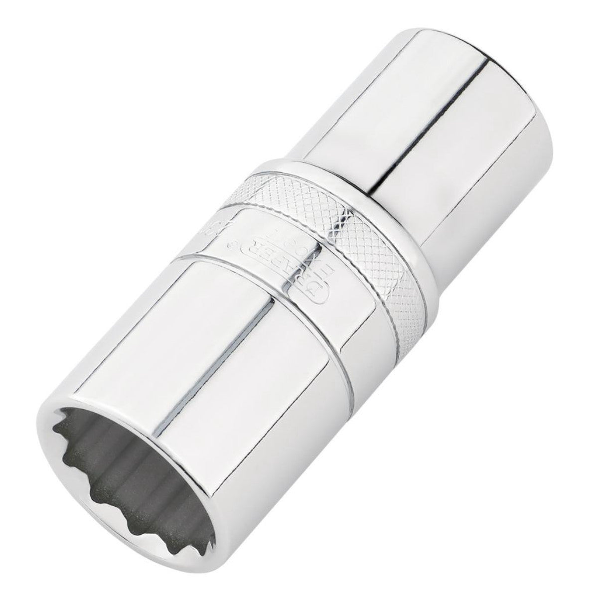Draper Expert Metric Deep Socket, 1/2" Sq. Dr., Polished Chrome, 23mm 22423