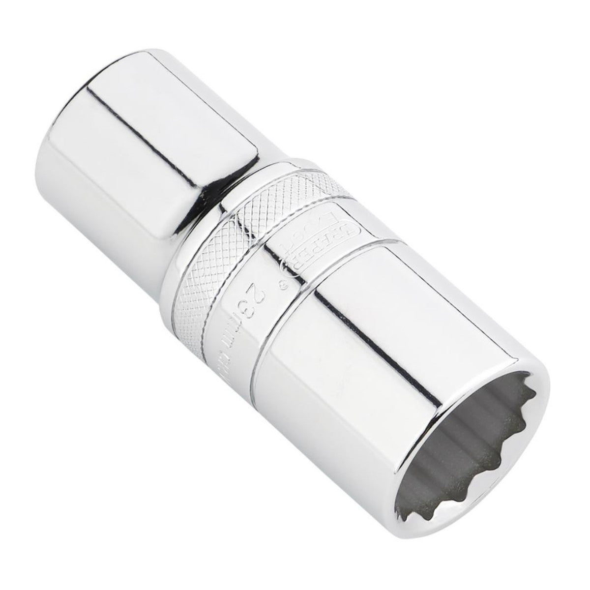 Draper Expert Metric Deep Socket, 1/2" Sq. Dr., Polished Chrome, 23mm 22423