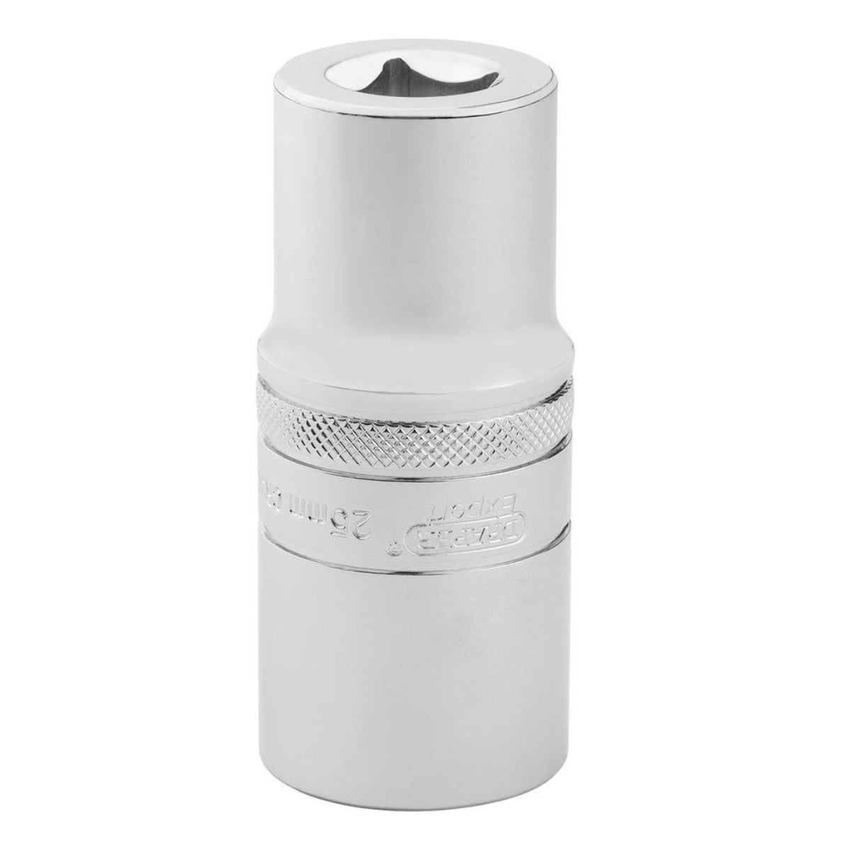 Draper Expert Metric Deep Socket, 1/2" Sq. Dr.,Polished Chrome, 25mm 22424
