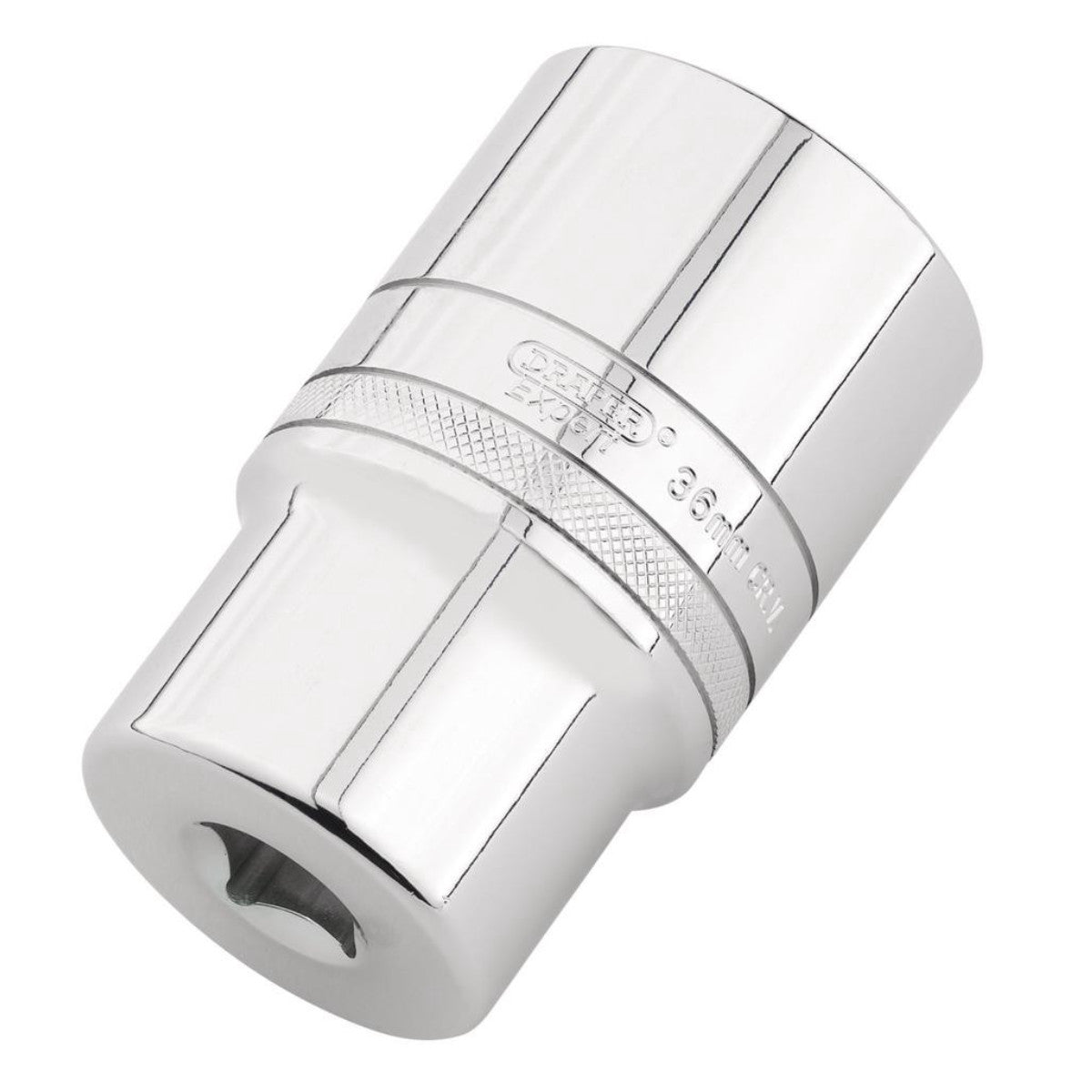 Draper Expert Metric Deep Socket, 1/2" Sq. Dr., Polished Chrome, 36mm 22427