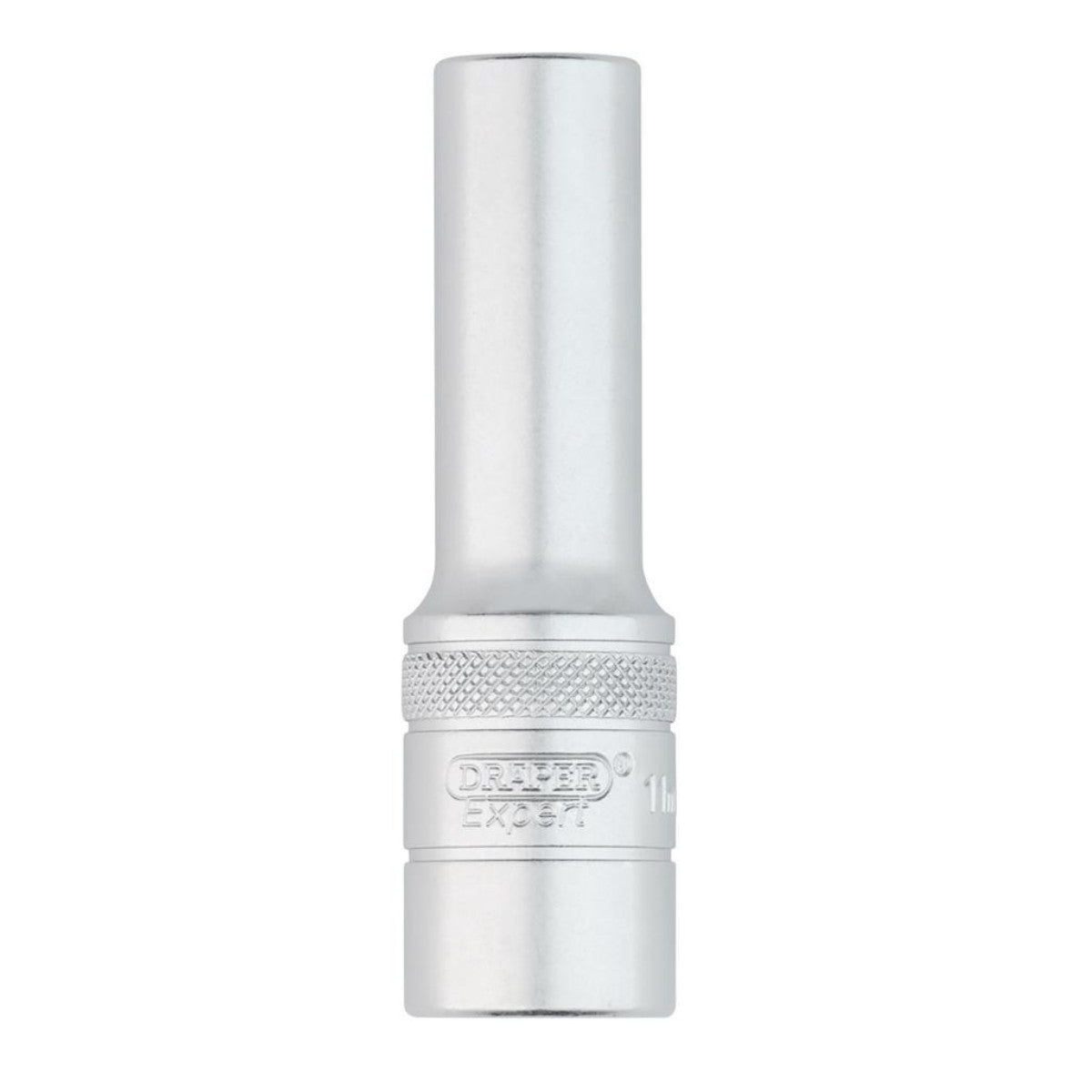 Draper Expert Metric Deep Socket, 1/2" Sq. Dr., Micro Satin Chrome, 11mm 22436