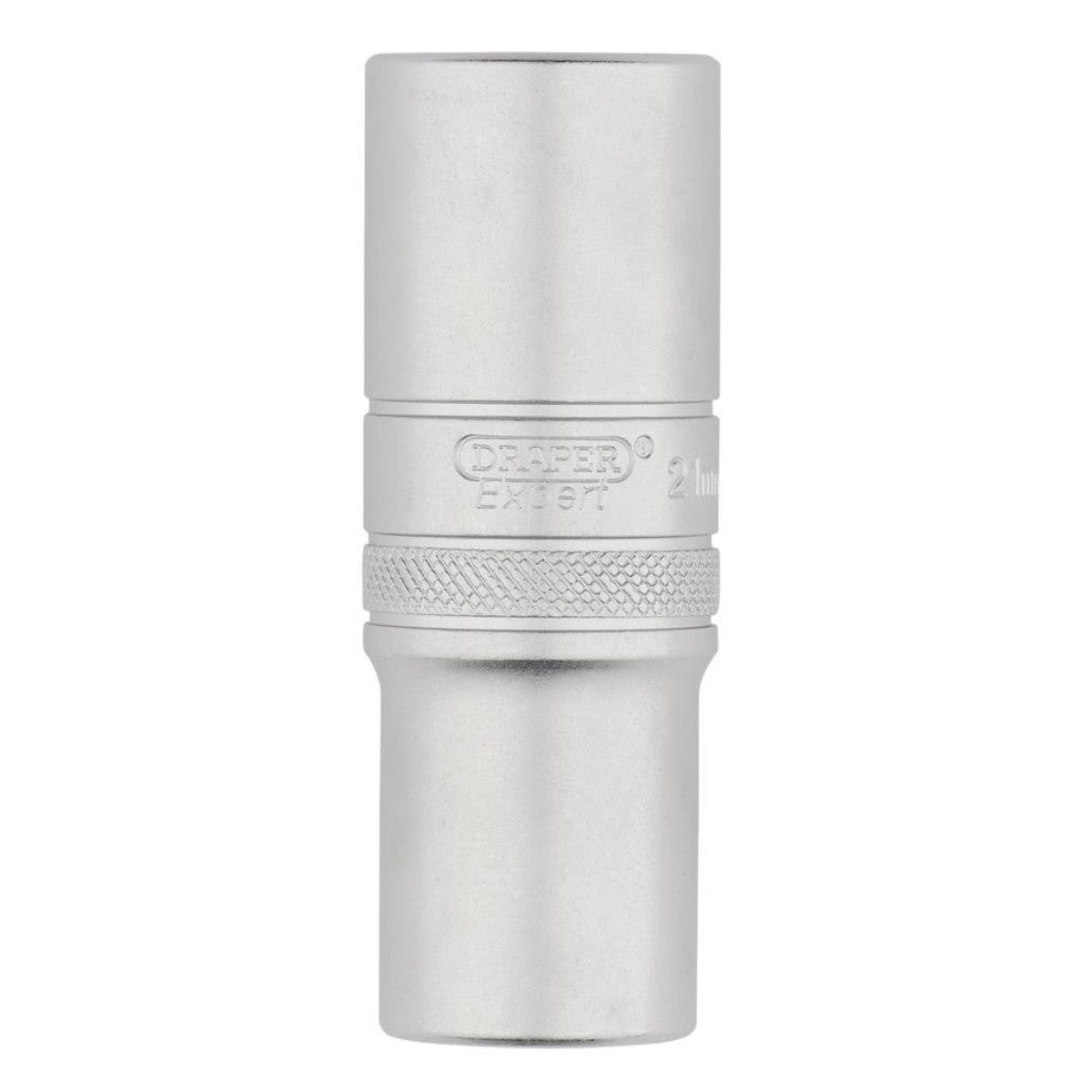 Draper Expert Metric Deep Socket, 1/2" Sq. Dr., Micro Satin Chrome, 21mm 22442