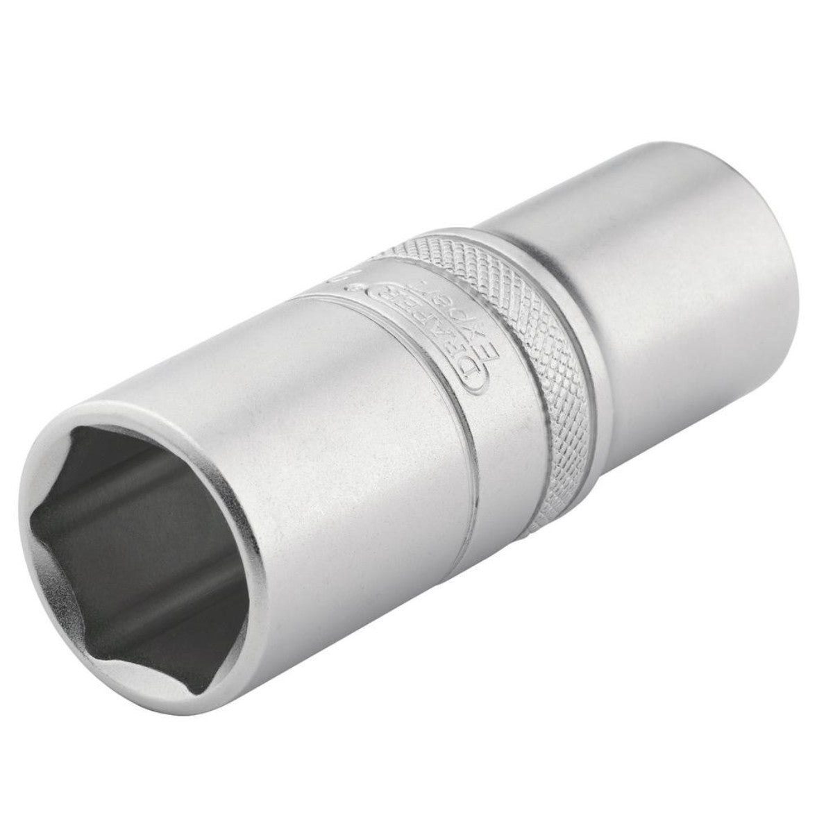 Draper Expert Metric Deep Socket, 1/2" Sq. Dr., Micro Satin Chrome, 21mm 22442