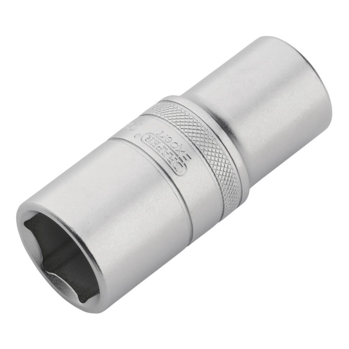Draper Expert Metric Deep Socket, 1/2" Sq. Dr., Micro Satin Chrome, 23mm 22444