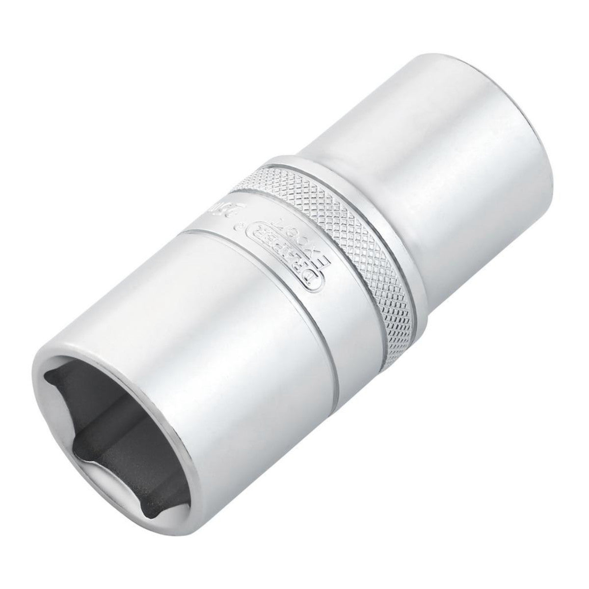 Draper Expert Metric Deep Socket, 1/2" Sq. Dr., Micro Satin Chrome, 25mm 22459
