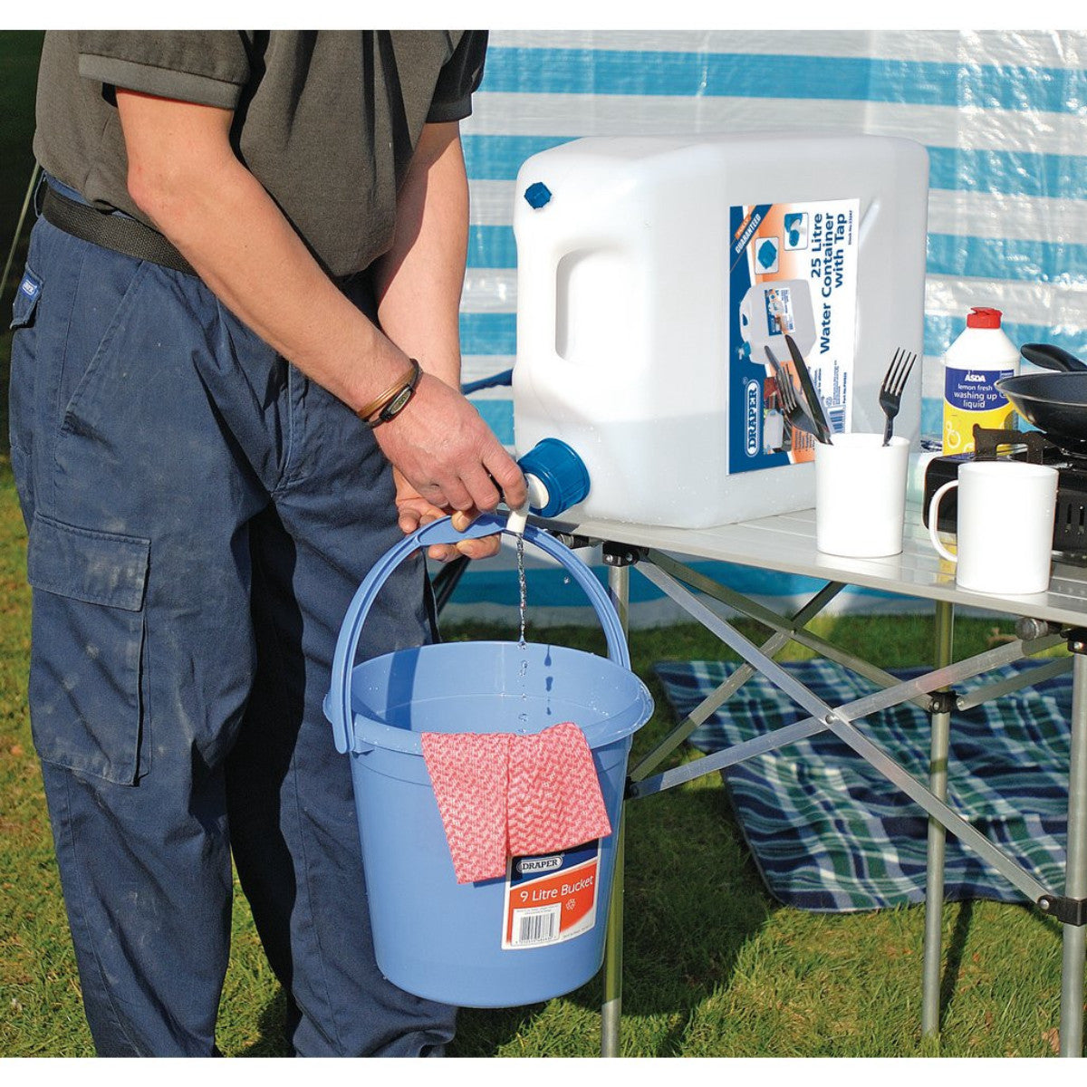 Draper Water Container with Tap, 25L 23247