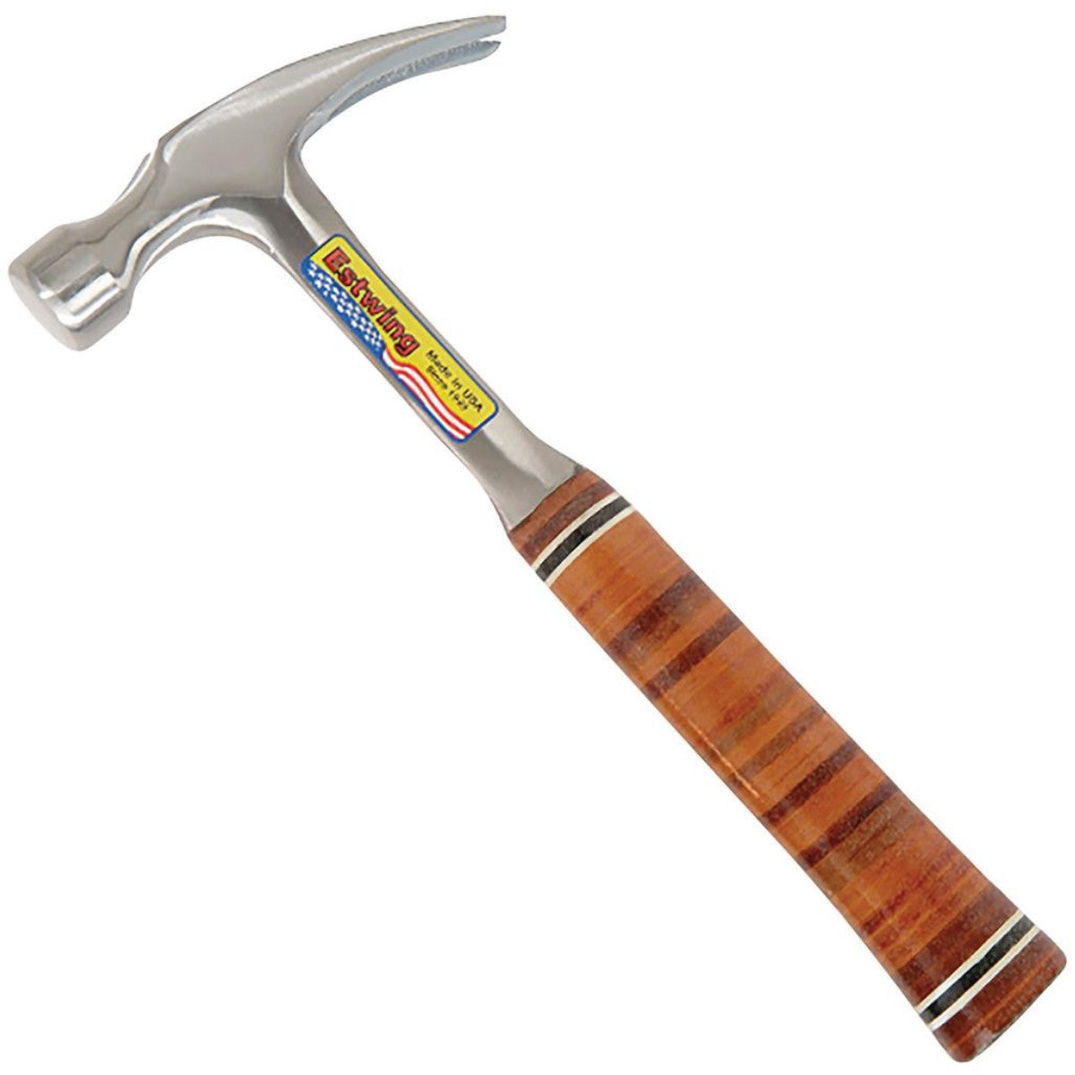 Estwing E12S Straight Claw Hammer with Leather Grip, 12oz/336g 23500