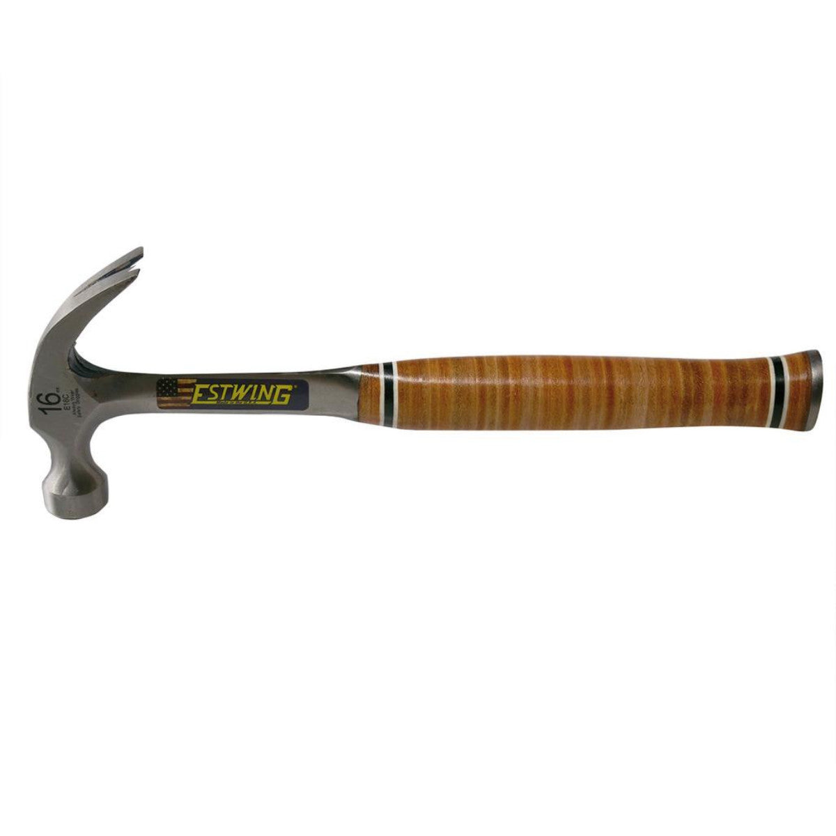 Estwing E16C Curved Claw Hammer with Leather Grip, 16oz/448g 23506