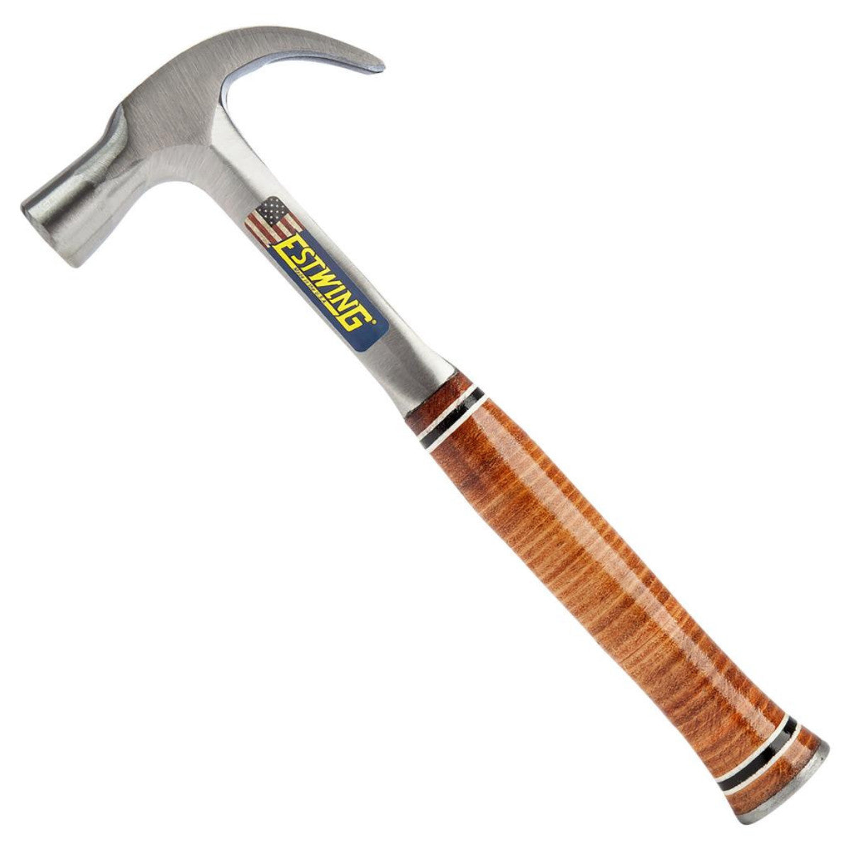 Estwing E24C Curved Claw English Pattern Hammer with Leather Grip, 24oz/672g 23522