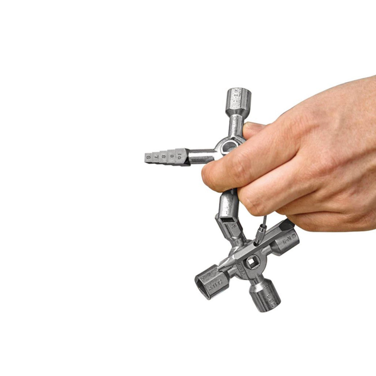 Knipex 00 11 01 TwinKey Control Cabinet Key for Standard Cabinets and Shut-off Systems, 92mm 23608