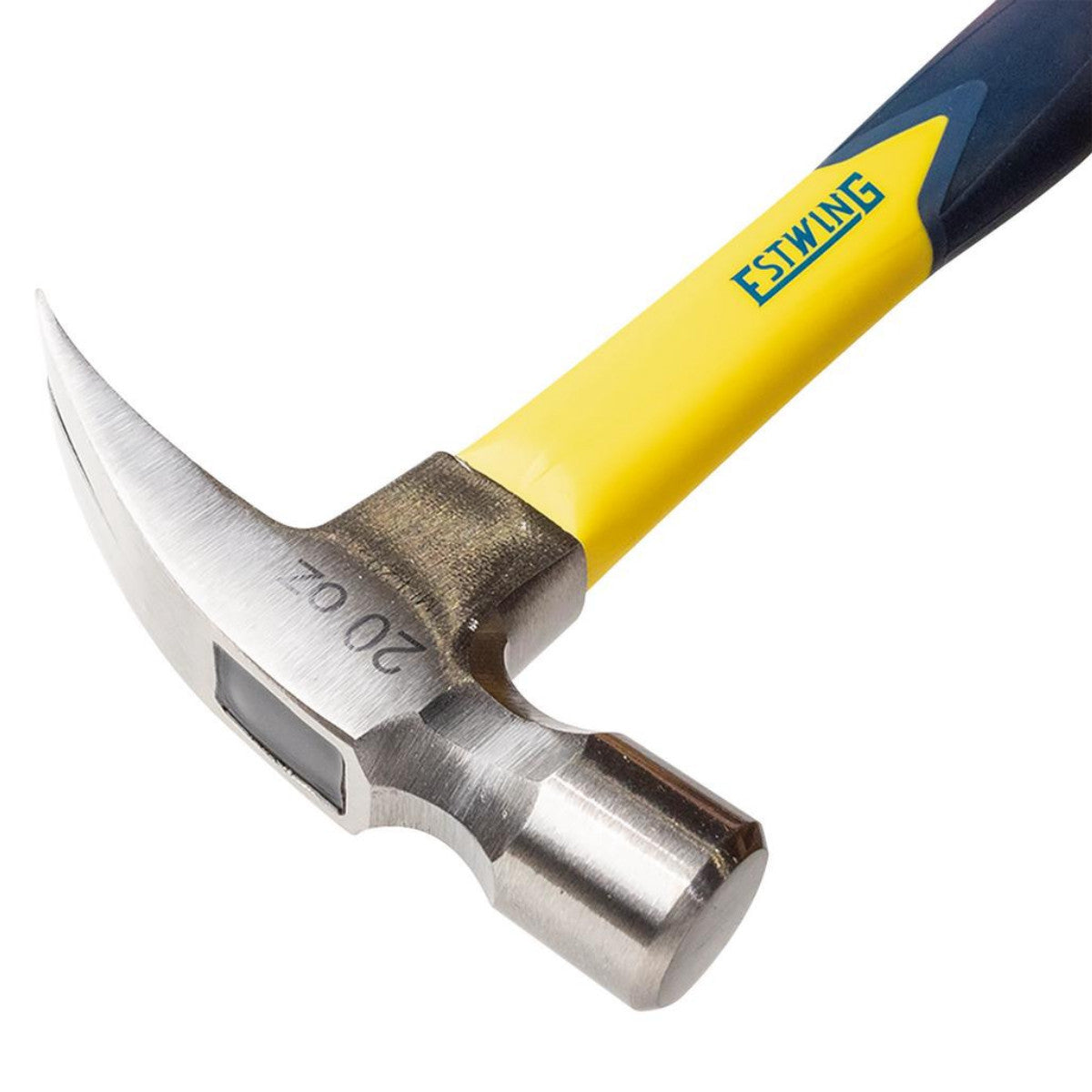 Estwing EMRF20S Sure Strike Straight Claw Hammer with Fibreglass Handle, 20oz/567g 24083