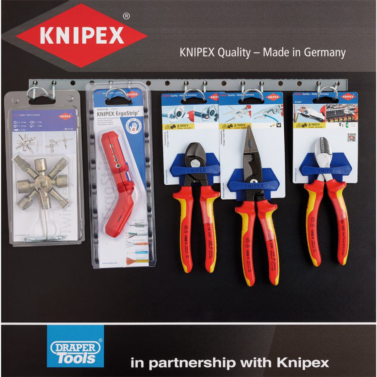 Knipex Profile for Slat Wall - Range Option 3 (11 Piece) 24207