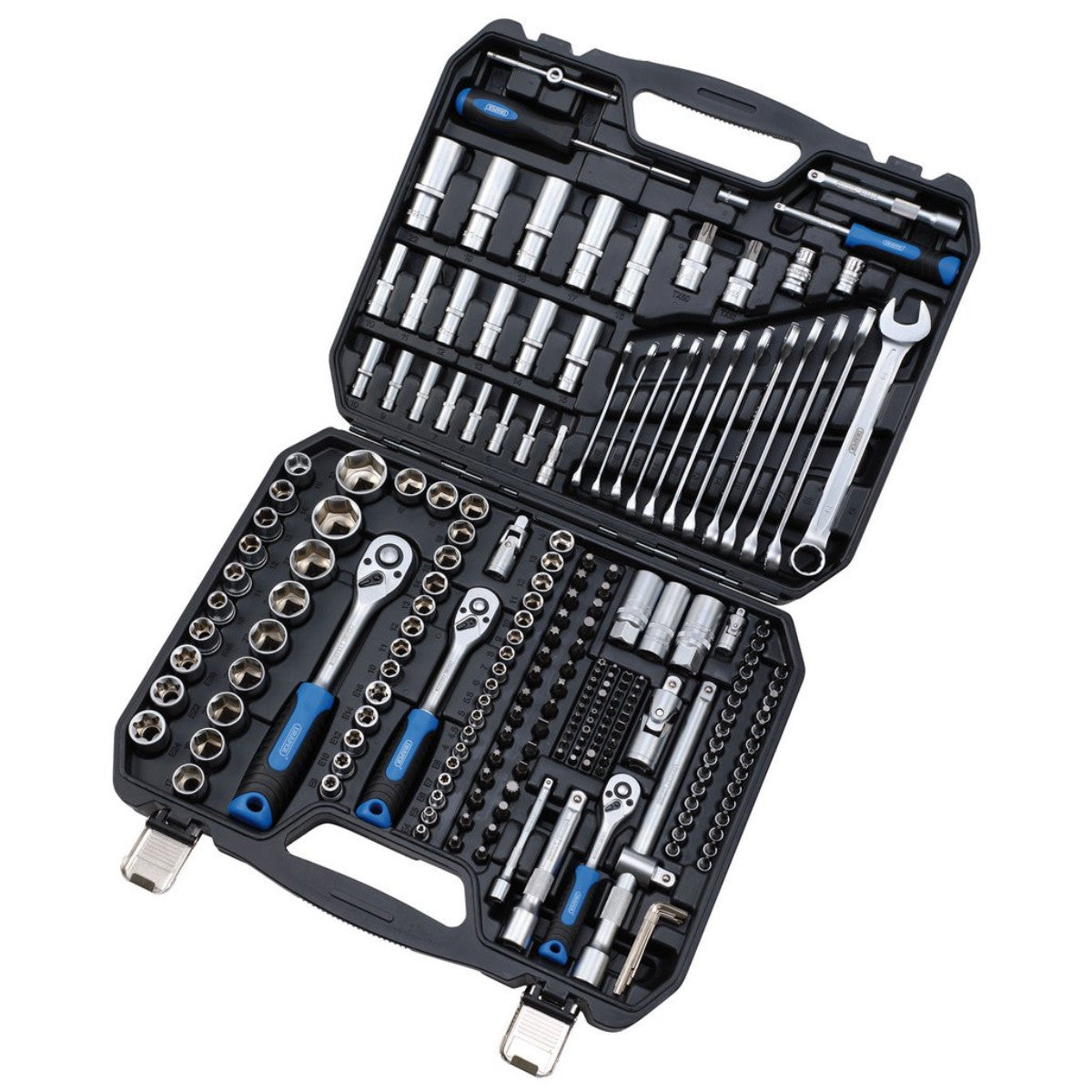Draper HI-TORQ Metric Socket and Bit Set, 1/4", 3/8" and 1/2" Sq. Dr. (219 Piece) 24232