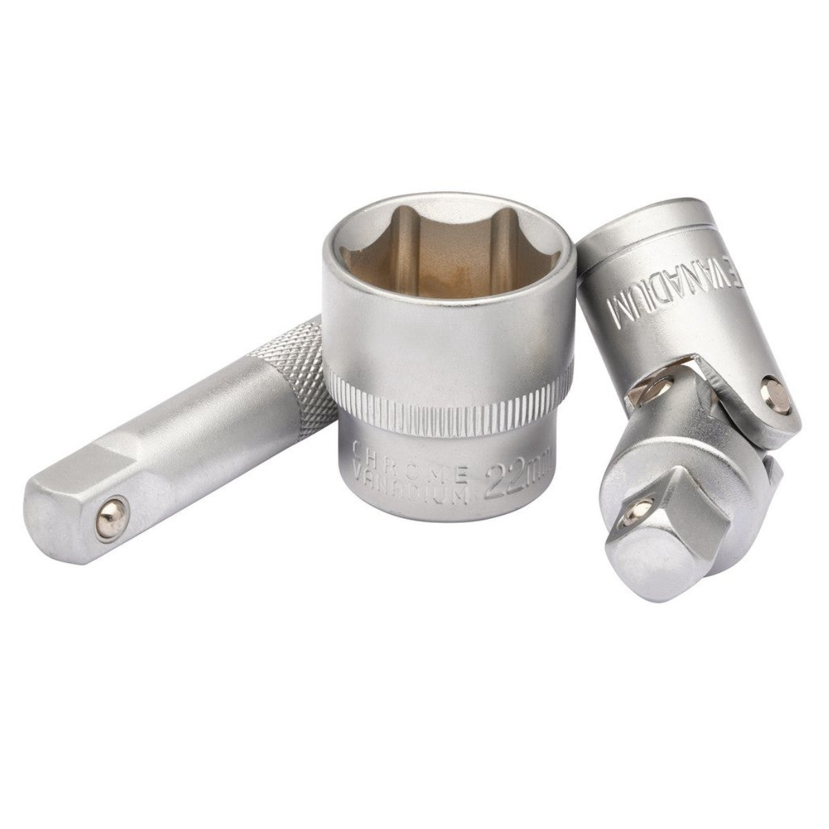 Draper HI-TORQ Metric Socket and Bit Set, 1/4" and 3/8" Sq. Dr. (48 Piece) 24235