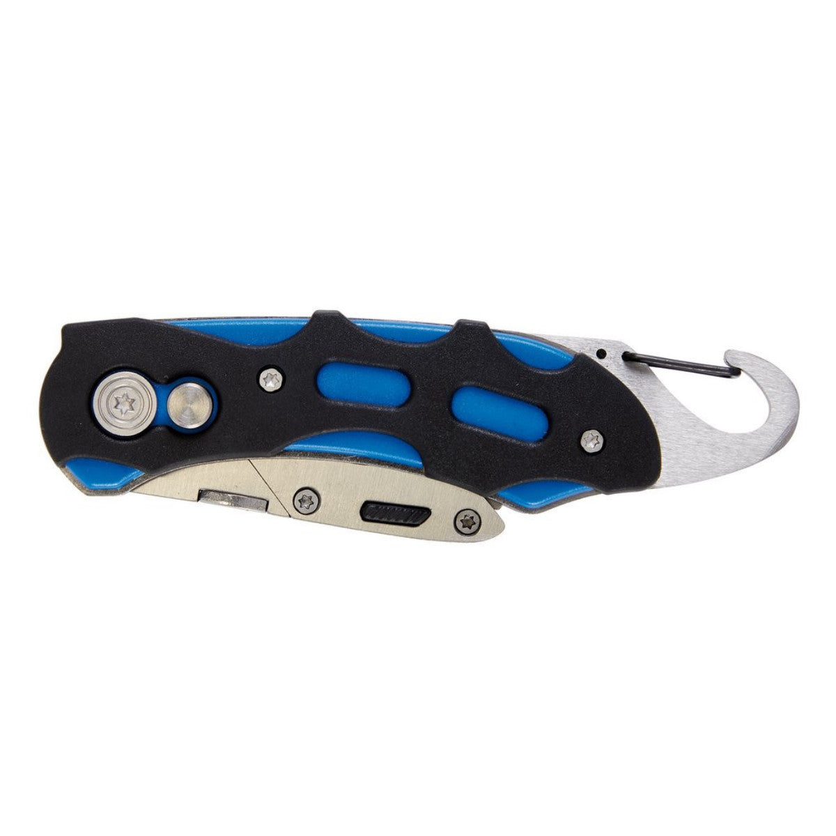 Draper Folding Trimming Knife with Belt Clip, Blue 24383
