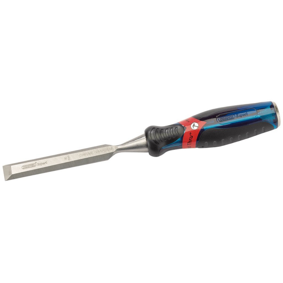Draper Expert Soft Grip 'Pound Thru' Bevel Edge Wood Chisel, 16 x 140mm 24405